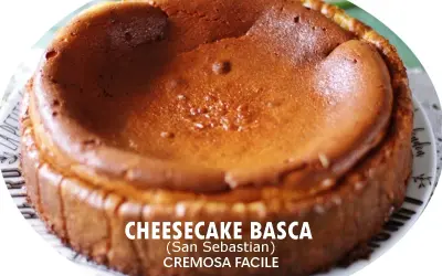 Un délicieux cheesecake basque, doré et crémeux, prêt à être dégusté.