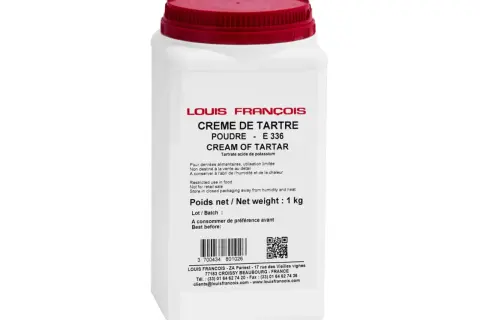 Un pot de crème de tartre Louis François. C'est quoi ? Un ingrédient de pâtisserie pour stabiliser les blancs en neige.